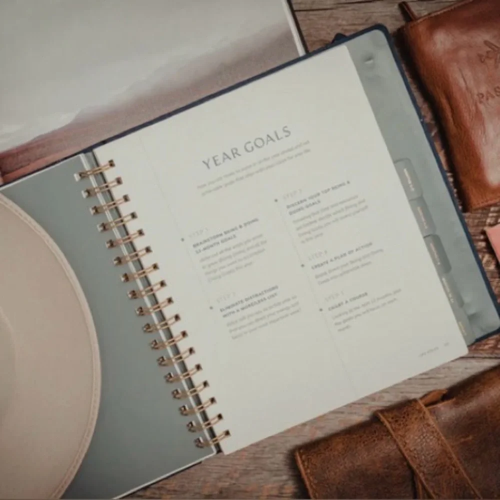 Life Atlas 12-Month Vision & Goal Setting Planner by Monk Manual